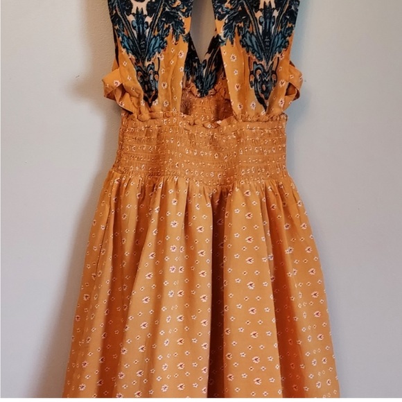 Free People Walking Through My Dreams Dress Goldensun - Picture 7 of 14